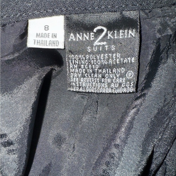 Anne Klein Classic Black Midi Skirt - Picture 4 of 4